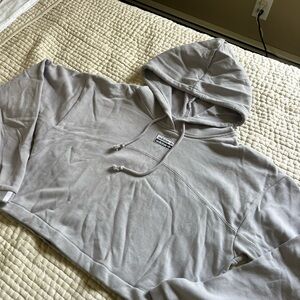 Adidas Light purple cropped Hoodie